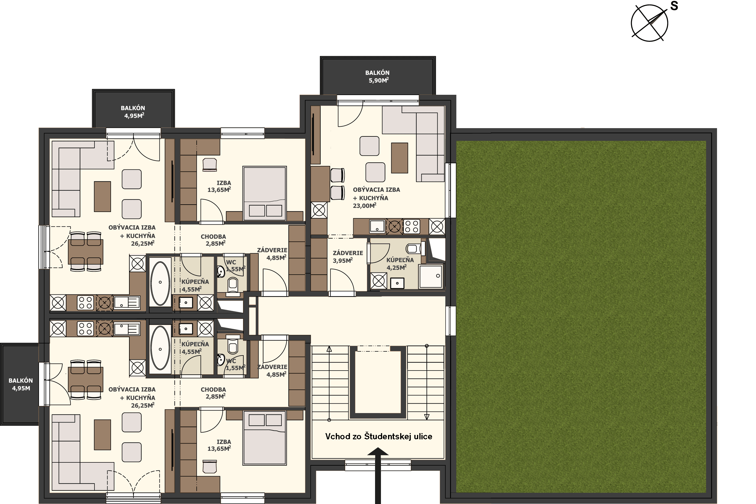 Ponuka bytov G2 – 5.NP